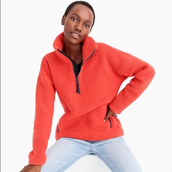 J. Crew Jackets & Blazers - J. Crew Polartec Fleece Sherpa Half Zip Pullover